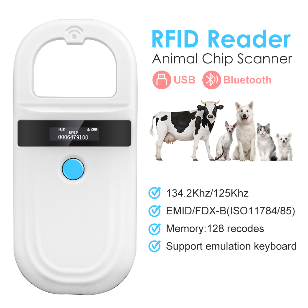 Pet Supplies Online - Leitor rfid portátil para animais de