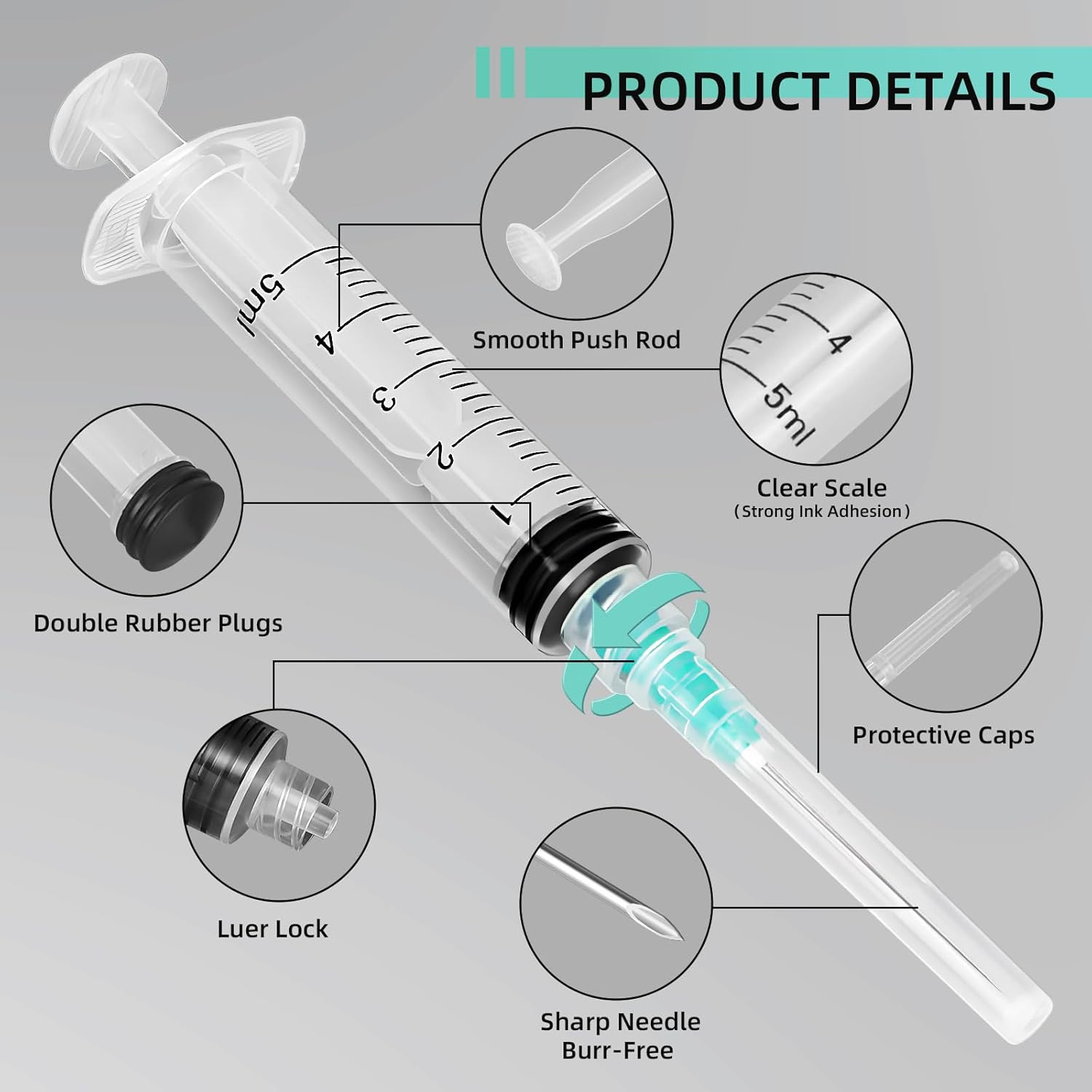 Seringa Luer Lock de 5ml, Adeq - Pet Supplies Outlet avaliação e preço